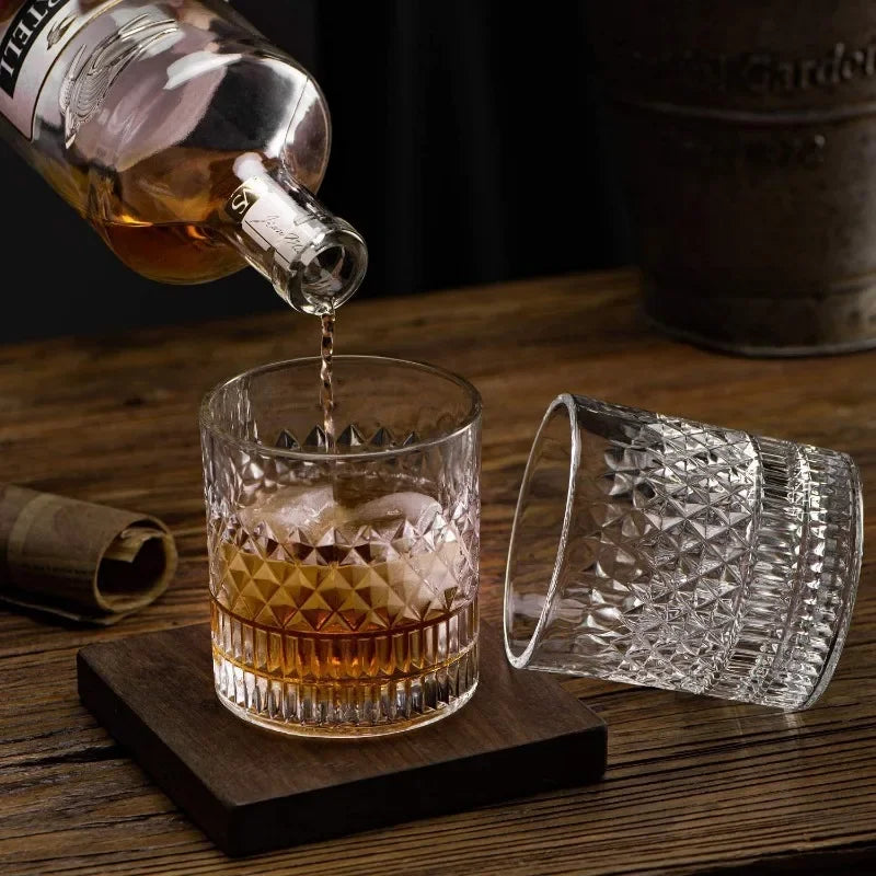 1/2/3/4Pcs Cups 335Ml Transparent Whiskey Cup for Party/Home/Bar European Crystal Glass Wine Cup Wholesale Cups Mug Beer Glass