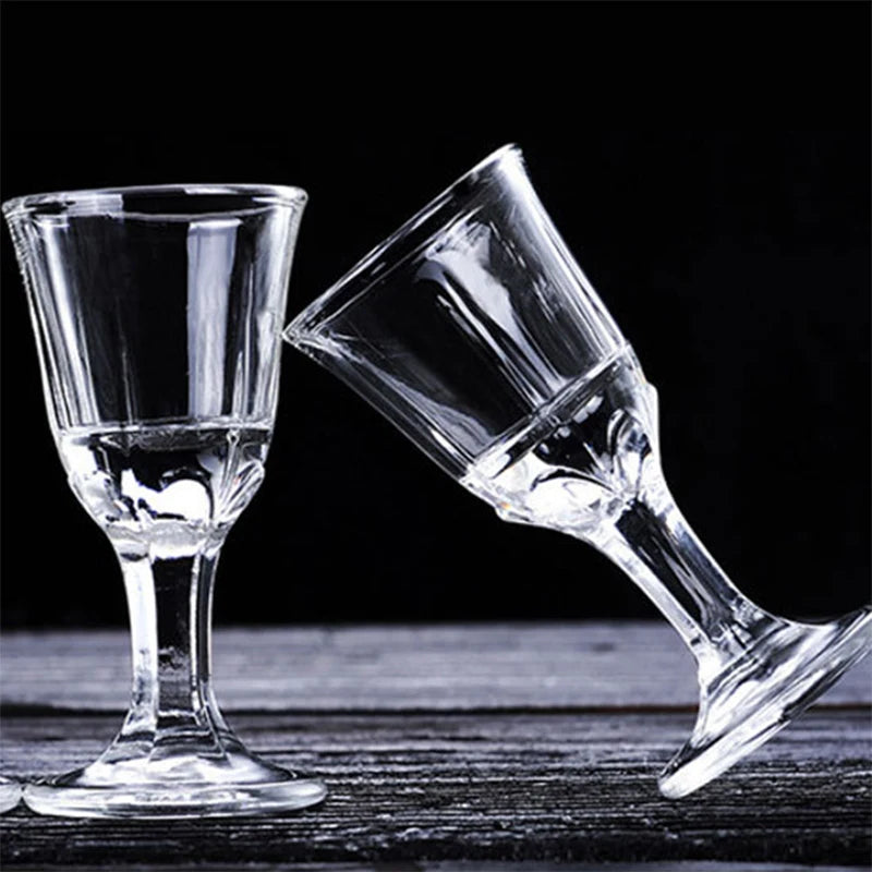 6Pcs Shot Glass 10Ml Small Capacity Glass Spirits Cup Goblet Spirits Cup Wine Dispenser Wholesale Transparent Cups Drinkware