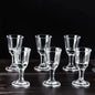 6Pcs Shot Glass 10Ml Small Capacity Glass Spirits Cup Goblet Spirits Cup Wine Dispenser Wholesale Transparent Cups Drinkware